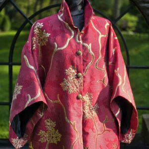 kimono/mantel d 22 "zen puu" punane