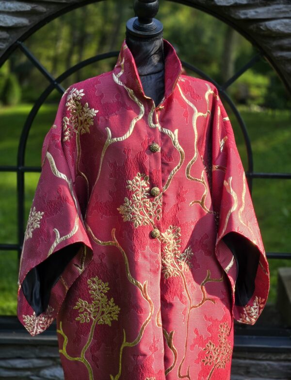 kimono/mantel d 22 "zen puu" punane