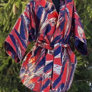 kimono d 9 punane sinine abstrakt