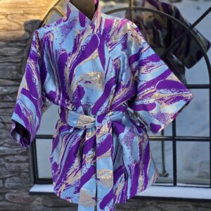 kimono d 9 "lilla abstrakt"